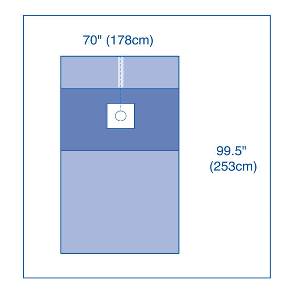 Central Line Drape, Sterile, 24/CS  (DYNJP4121) Case of 24