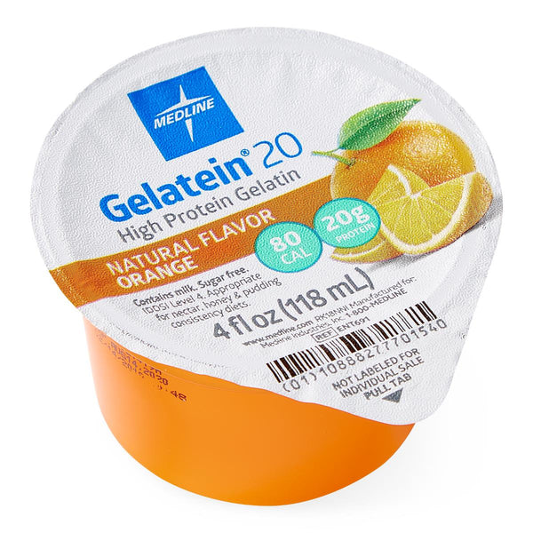 Active Gelatein 20 Supplement, Orange Flavor, 4-oz. Cup, 36/CS (ENT691) Case of 36
