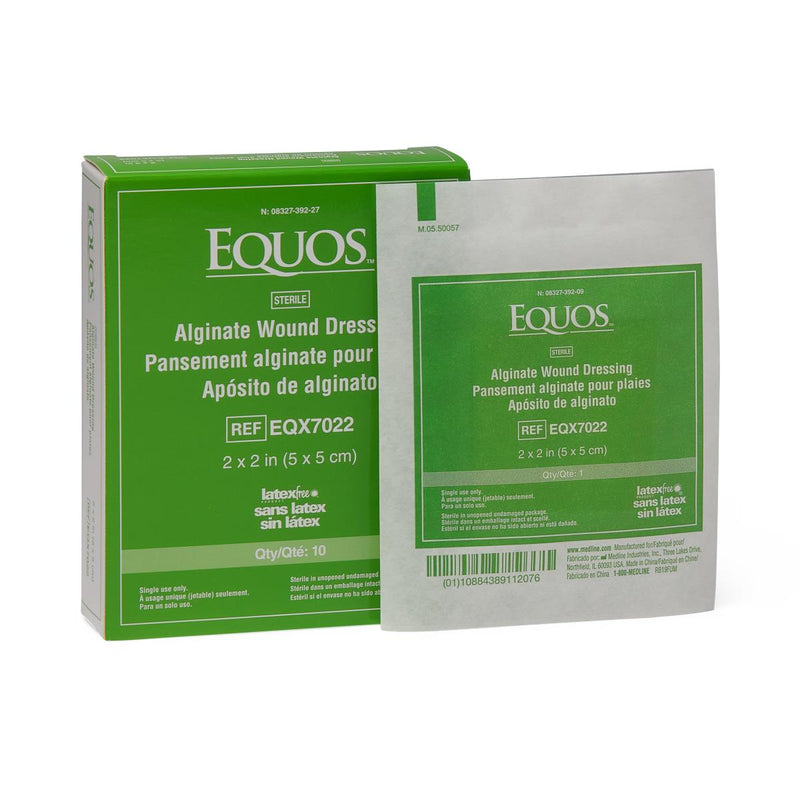 EQUOS Calcium Alginate Wound Dressing, 2" x 2", 100/CS  (EQX7022) Case of 100