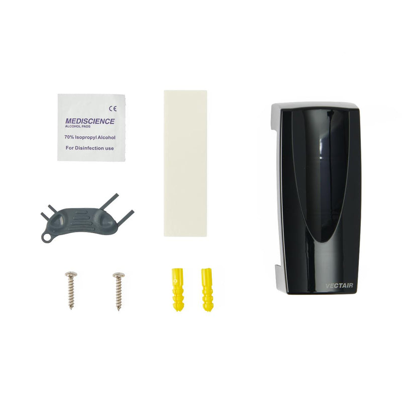 Black Solid Air Freshener Dispenser, 1 EA (EVSAIRDISP1) Each