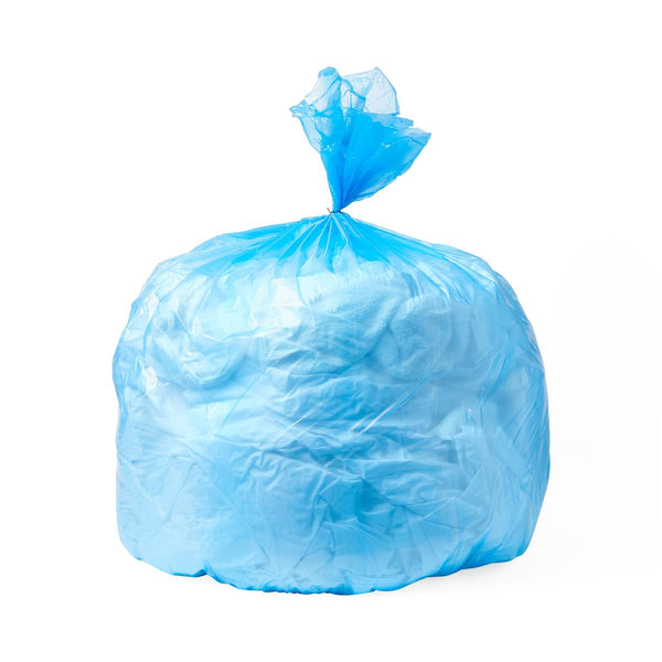 High-Density Trash Can Liner, Blue, 40" x 48", 17 Mic, Roll, 250/CS (EVSBH404817B) Case of 250