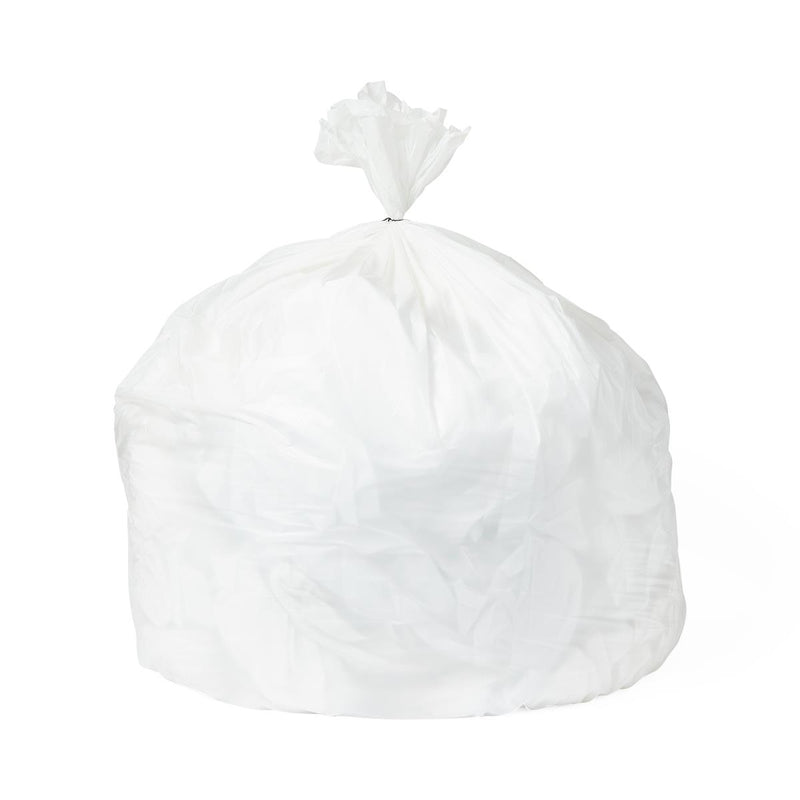 Low-Density Trash Can Liner, White, 40" x 46", 1 Mil, Roll, 125/CS (EVSBL40461W) Case of 125