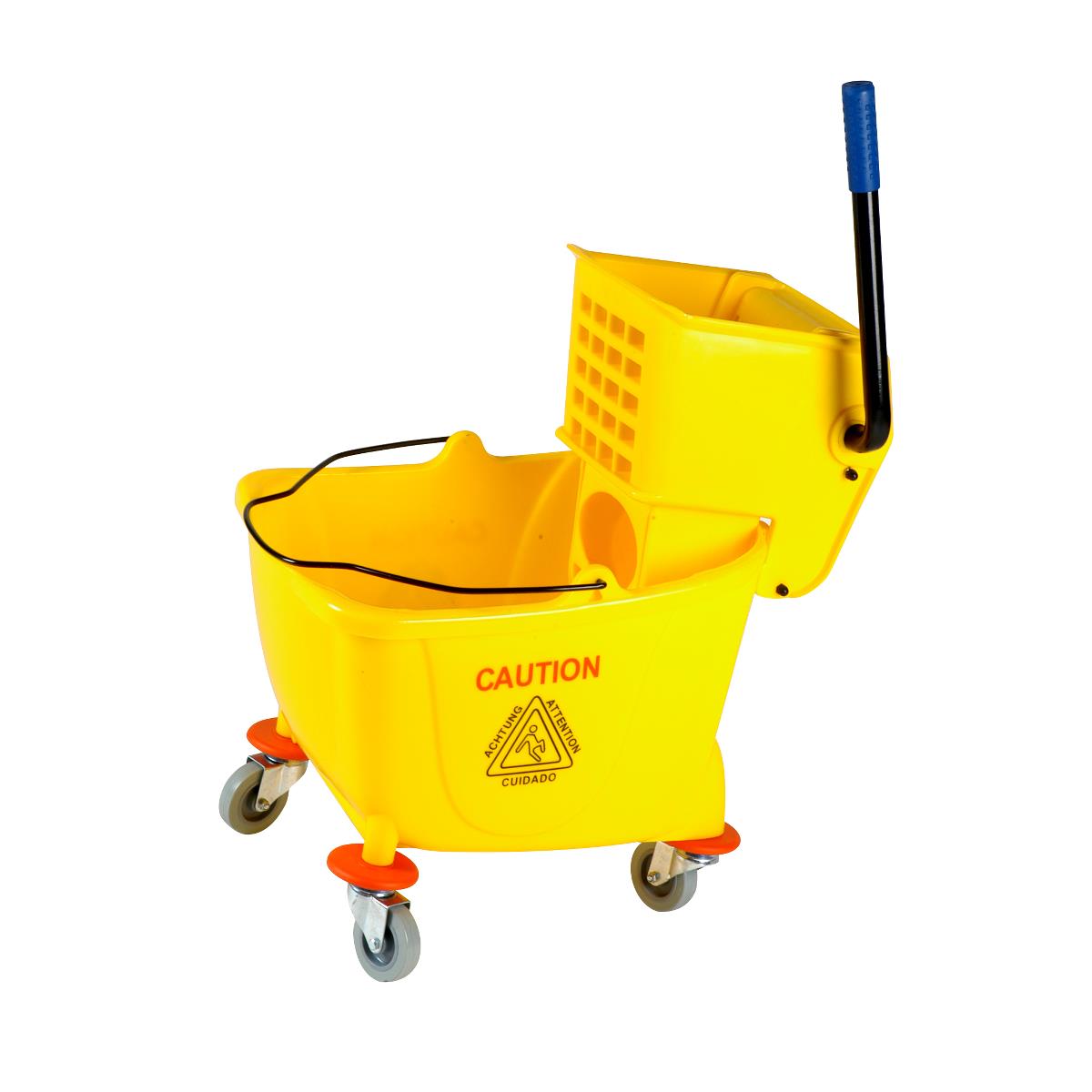 Mop Bucket Riding Traditional Mop Bucket with Side Wringer, 1 EA (EVSTOOL464) Each ...