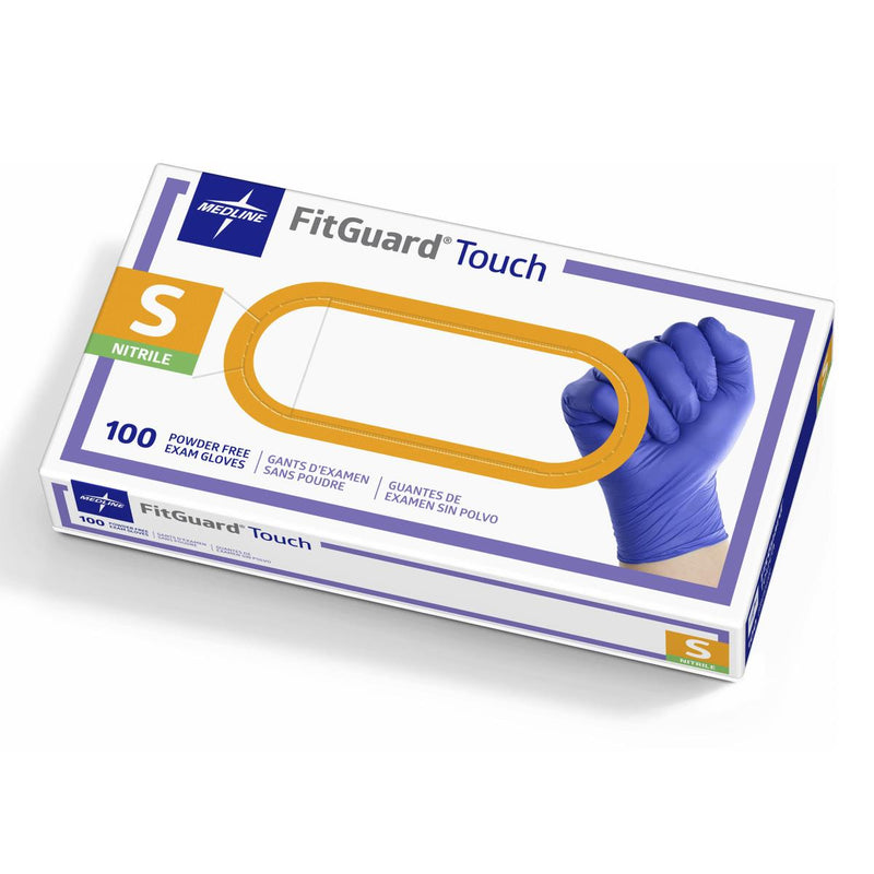 FitGuard Touch Powder-Free Nitrile Exam Gloves, Size S, 1000/CS (FG100S) Case of 1000