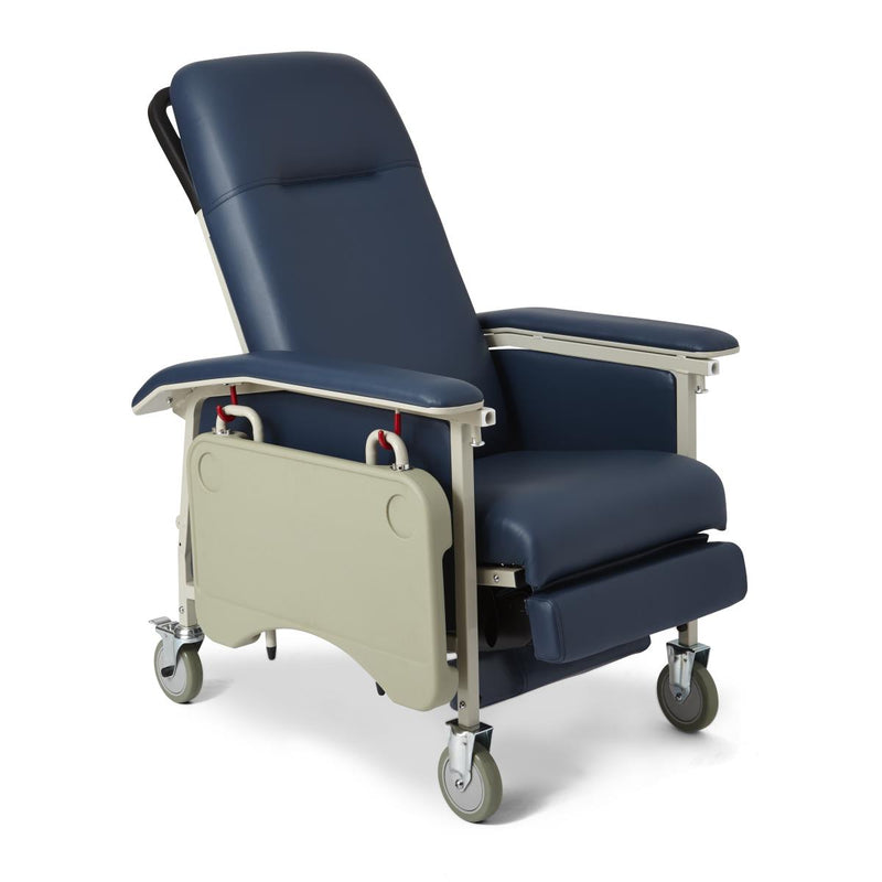 CAL 117 Compliant ComfortEZ 3-Position Recliner, No Tray, Blueridge, 1/EA  (FURN10100BLC) Each