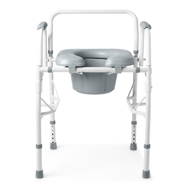 Padded Steel Drop-Arm Commode, 350 lb. Weight Capacity, 1 EA (G1-301DPX1) Each