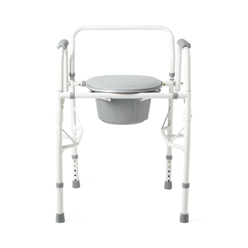 Steel Drop-Arm Commode, 350 lb. Weight Capacity, 1 EA (G1-301DX1) Each