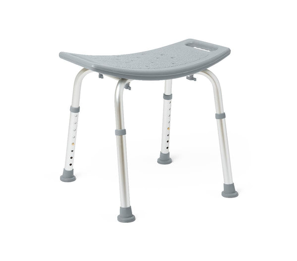 Shower Chair without Back, 13.75"-20.5" Seat Height, 400 lb. Weight Capacity, 1 EA (G2-201KRX1) Each
