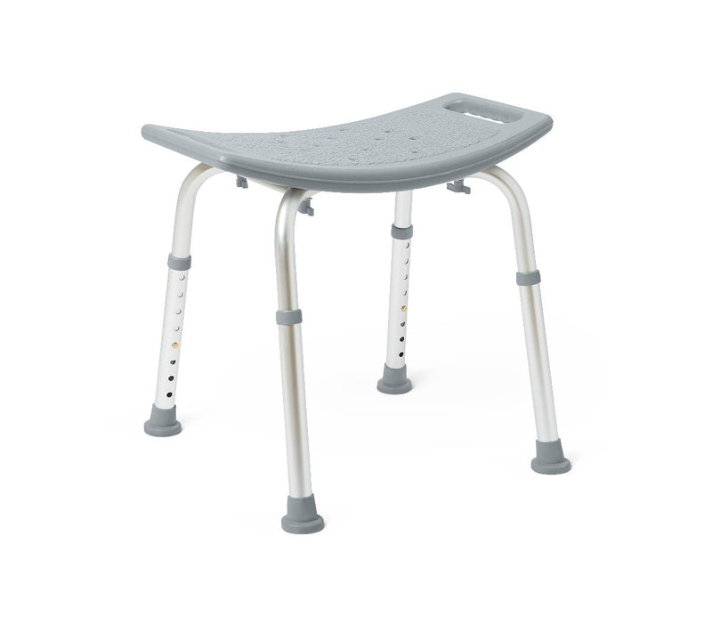Shower Chair without Back, 13.75"-20.5" Seat Height, 400 lb. Weight Capacity, 1 EA (G2-201KRX1) Each