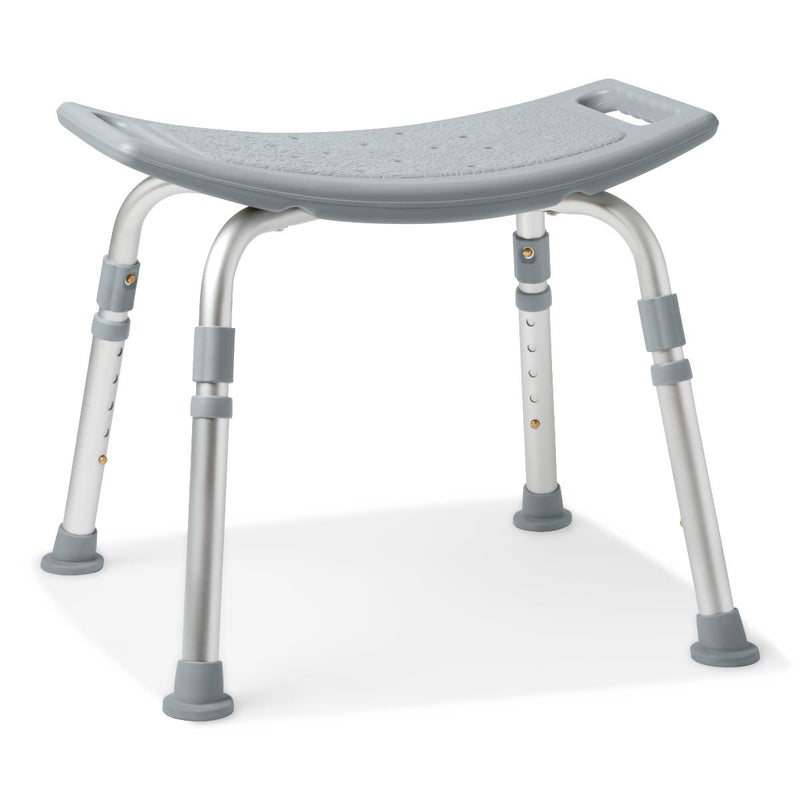 Knockdown Shower Chair without Back, 15"-19" Seat Height, 400 lb. Weight Capacity, 1 EA (G2-202KX1) Each