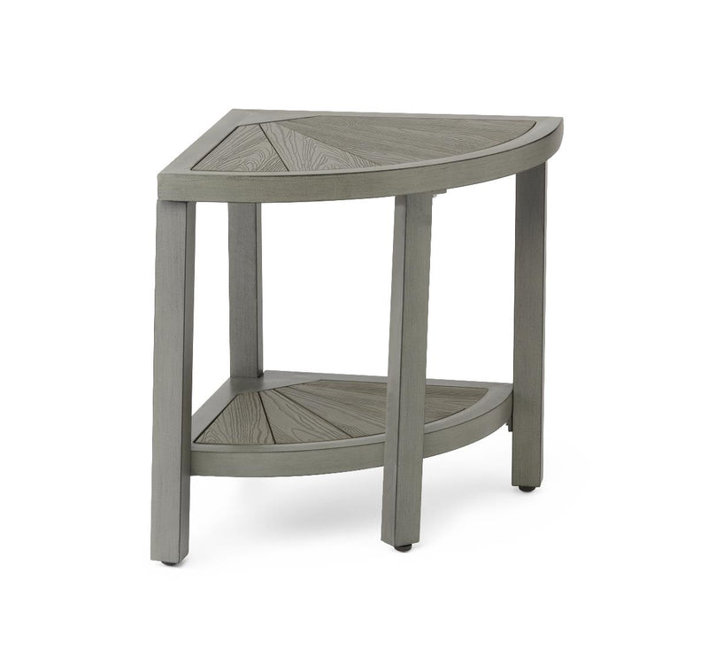 Corner Aluminum and Faux Wood Bath Bench, 15.5" W x 15.5" D x 18" H, 1 EA (G2-501X1) Each