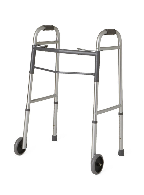 Medline Adult Walker, 5" Wheels, 4/CS  (G30757W) Case of 4