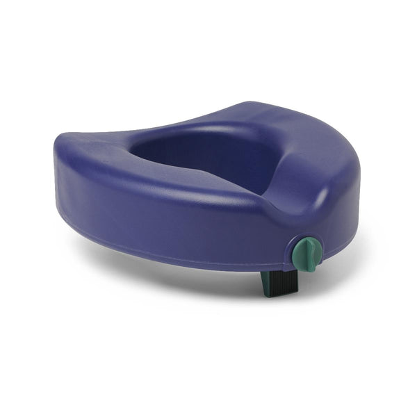 5" Raised Locking Toilet Seat, Microban Treated, No Arms, 350 lb. Weight Capacity, Blue, 1/CS (G4-112MX1) Case of 1