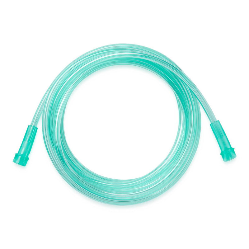 Green Crush-Resistant Oxygen Tubing, 7', Standard Connector, 50/CS  (HCS4507G) Case of 50