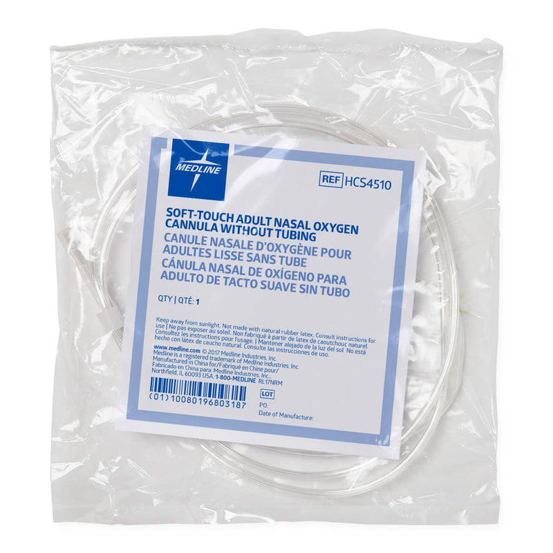 Adult Soft-Touch Nasal CannulaOnly, No Tubing, 1/EA  (HCS4510H) Each