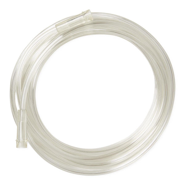 Clear Crush-Resistant Oxygen Tubing, 25', Standard Connector, 25/CS  (HCS4525) Case of 25