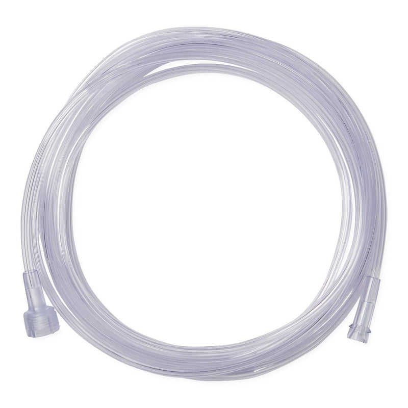 Clear Crush-Resistant Oxygen Tubing, 50', Universal Connector, 10/CS  (HCSU455010) Case of 10