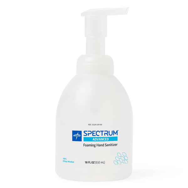 Spectrum Foam Hand Sanitizer, 70% Ethyl Alcohol, Pump Bottle, 18 oz., 12/CS (HH70F18) Case of 12