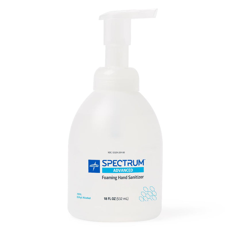 Spectrum Foam Hand Sanitizer, 70% Ethyl Alcohol, Pump Bottle, 18 oz., 12/CS (HH70F18) Case of 12