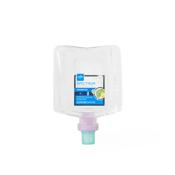 Spectrum Gel 70% Ethyl Alcohol Hand Sanitizer for MANDISPW, MANDISPB, AUTODISPW, and AUTODISPB Dispensers, 1,000 mL, 1 EA (HH70G1000H) Each