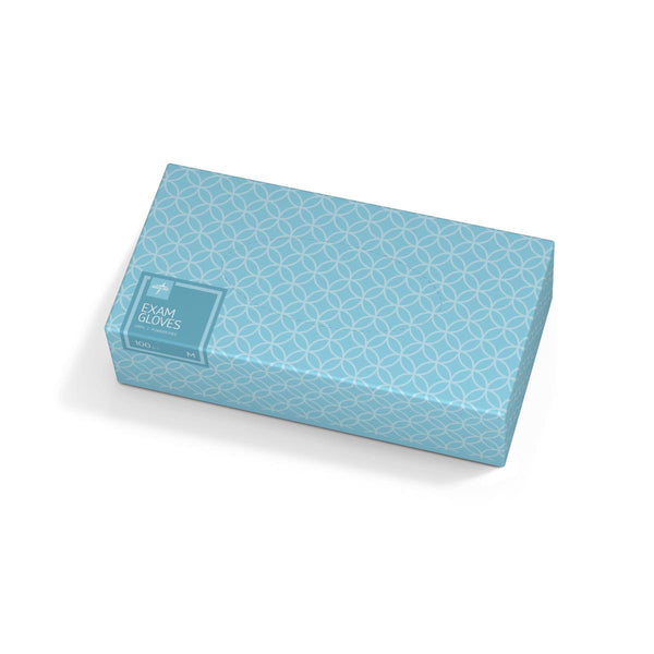 Designer Box Powder-Free Vinyl Exam Gloves, Size M, 100/BX (HOME402H) Box of 100