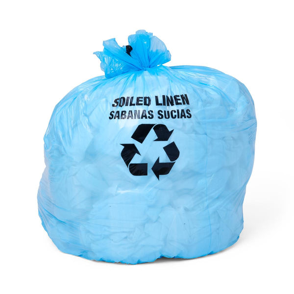 Soiled Linen Liners, Blue, 40" x 45.5", 1.0 Mil, Roll, 100/CS (IRDBL46C) Case of 100