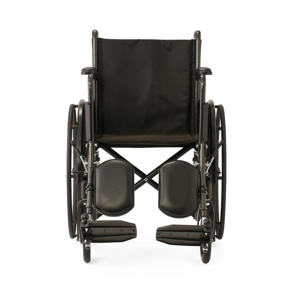 18" Wide K1 Basic Nylon Wheelchair with Full-Length Arms and Elevating Leg Rests, 1/EA  (K1186N13E) Each