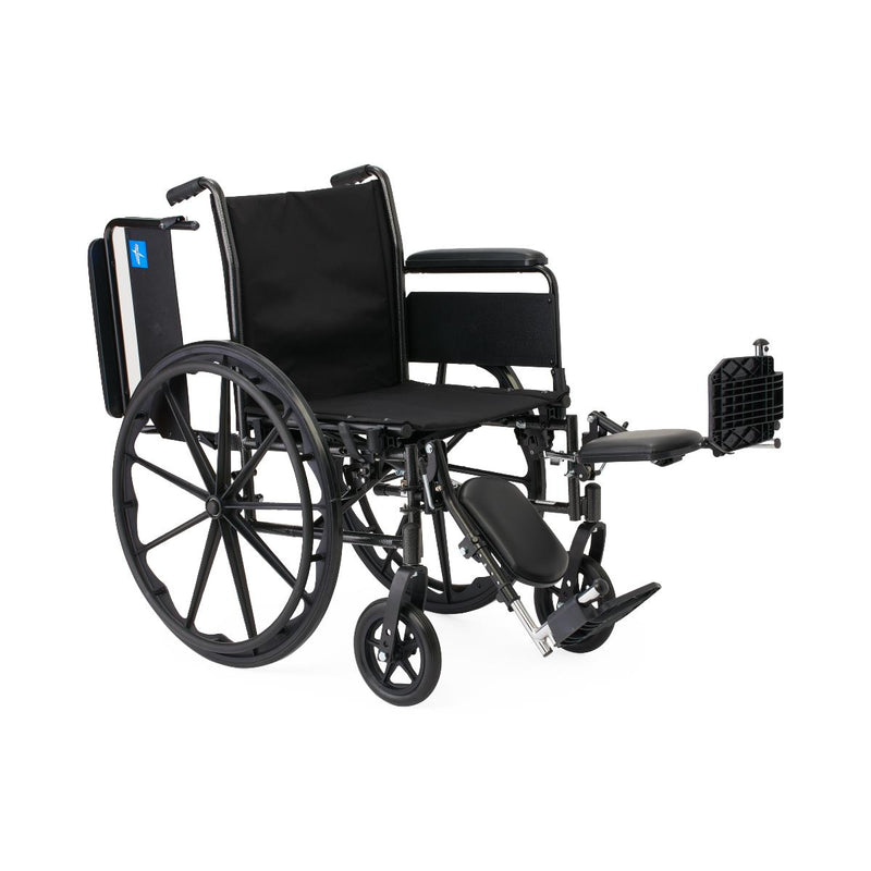 K3 Guardian 18" Wide Wheelchair with Full-Length Arms and Elevating Leg Rests, 1/EA  (K3186N14E) Each