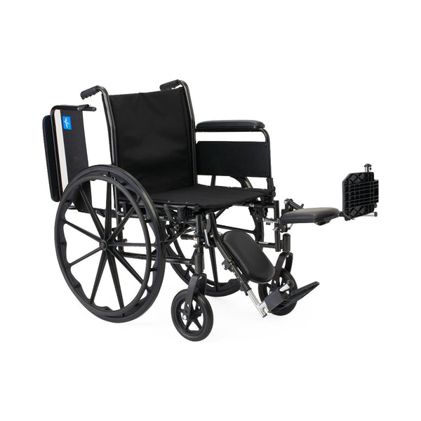 K3 Guardian 20" Wide Wheelchair with Full-Length Arms and Elevating Leg Rests, 1/EA  (K3206N14E) Each