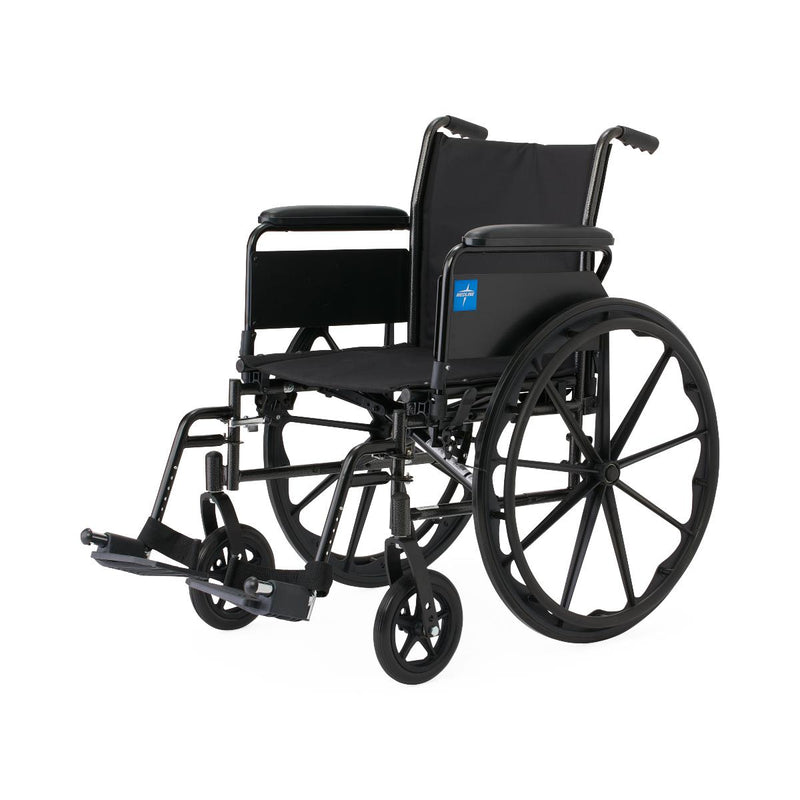 K3 Guardian 20" Wide Wheelchair with Full-Length Arms and Swing-Away Footrests, 1/EA  (K3206N14S) Each