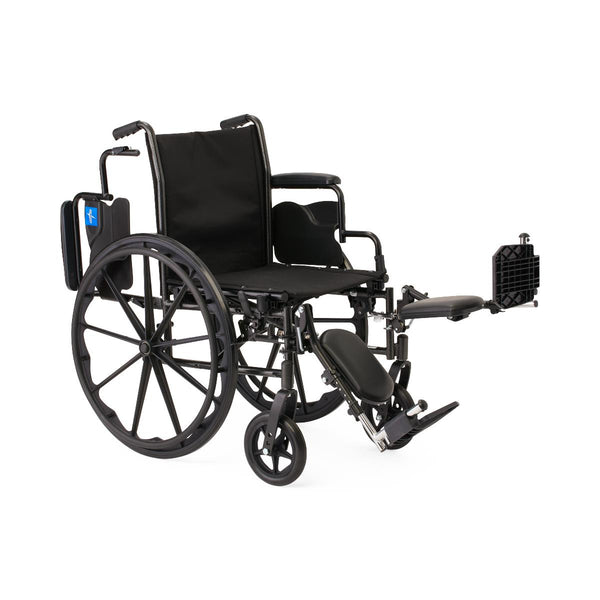 K3 Guardian 18" Wide Wheelchair with Desk-Length Arms and Elevating Leg Rests, 1/EA  (K3186N24E) Each