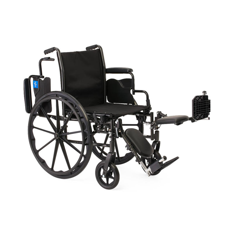 K3 Guardian 16" Wide Wheelchair with Desk-Length Arms and Elevating Leg Rests, 1/EA  (K3166N24E) Each