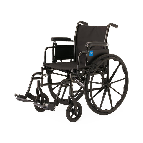 K3 Guardian 16" Wide Wheelchair with Height-Adjustable Desk-Length Arms and Swing-Away Footrests, 1/EA  (K3166N34S) Each