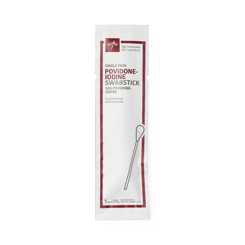 Povidone-Iodine Swabstick, Single Pack, 1 EA (MDS093901H) Each