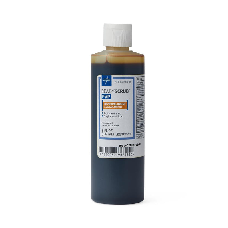 Povidone Iodine (PVP) Scrub Solution, 8 oz., 24/CS (MDS093948) Case of 24