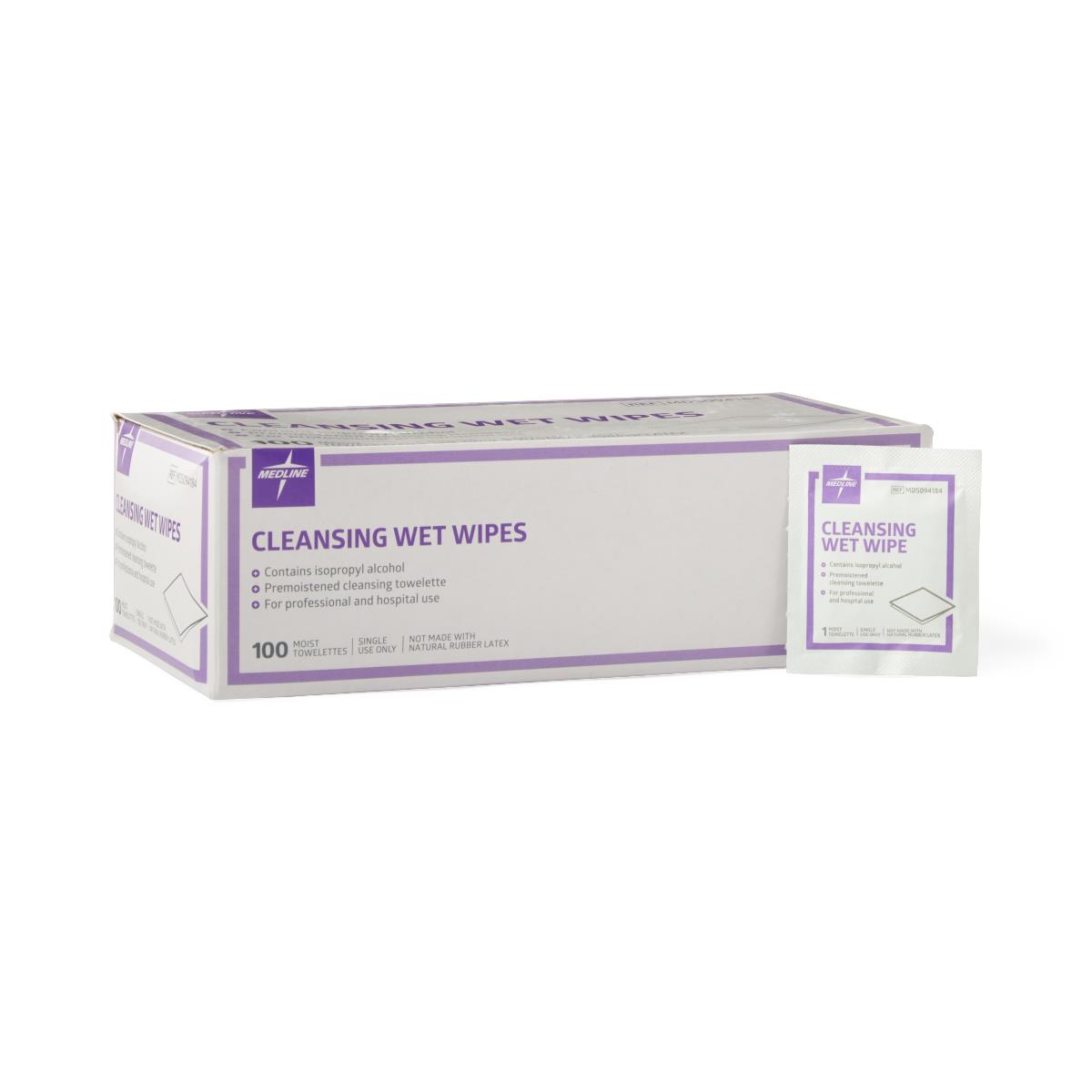 Cleansing Towelettes with Isopropyl Alcohol, 5" x 7", 1000/CS (MDS094184) Case of 1000 Default Title product thumbnail