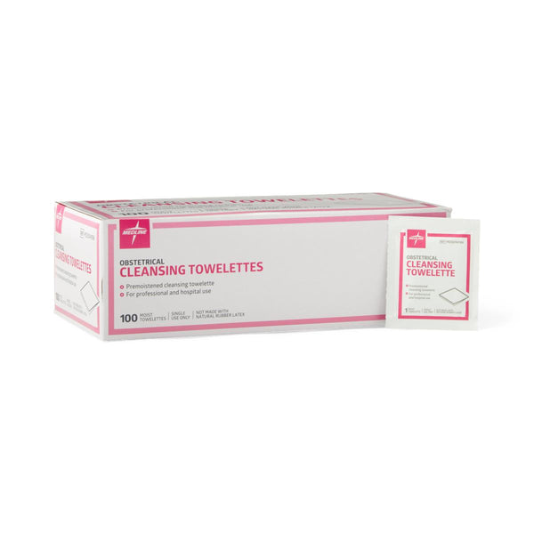 Obstetrical Cleansing Towelettes, 5" x 7", 1000/CS (MDS094186) Case of 1000