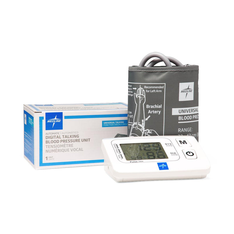 Automatic Digital Blood Pressure Unit with Universal-Sized Cuff and Talking Feature, 1/EA  (MDS1001UT) Each