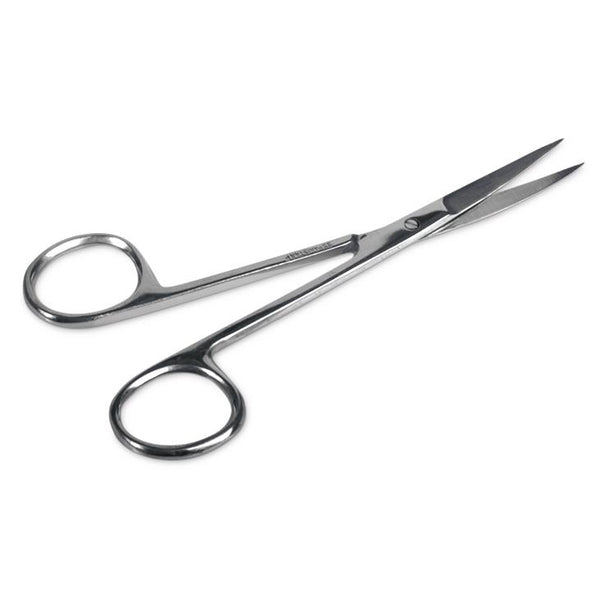 Single-Use Iris Scissors, Straight, Nonsterile, 4.5", Floor-Grade, Stainless Steel, 12/BX (MDS10030) Box of 12