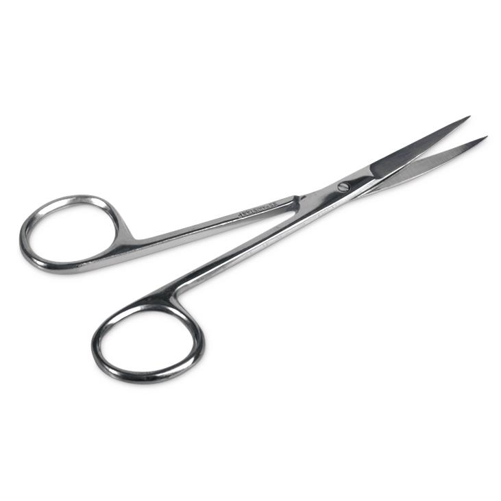 Single-Use Iris Scissors, Straight, Nonsterile, 4.5", Floor-Grade, Stainless Steel, 12/BX (MDS10030) Box of 12