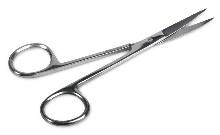 Iris Scissors, Single-Use, Curved, Standard, 4.5'', 1 EA (DYNJ04049H) Each