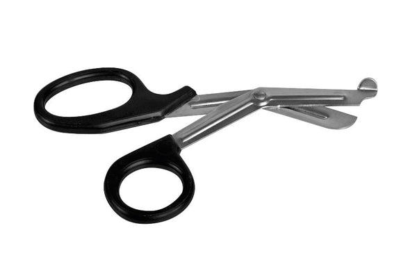 Utility Scissors with Plastic Handle, Single-Use, Nonsterile, Black, 7.5'', 12/BX (MDS10750) Box of 12