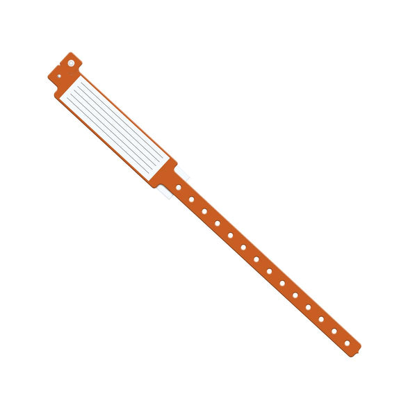 Insert-Style Vinyl ID Band, Adult, 12", Orange, 250/BX (MDS133037O) Box of 250