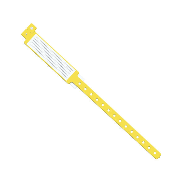 Insert-Style Vinyl ID Band, Adult, 12", Yellow, 250/BX (MDS133037Y) Box of 250