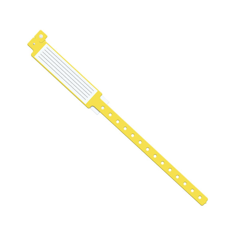 Insert-Style Vinyl ID Band, Adult, 12", Yellow, 250/BX (MDS133037Y) Box of 250