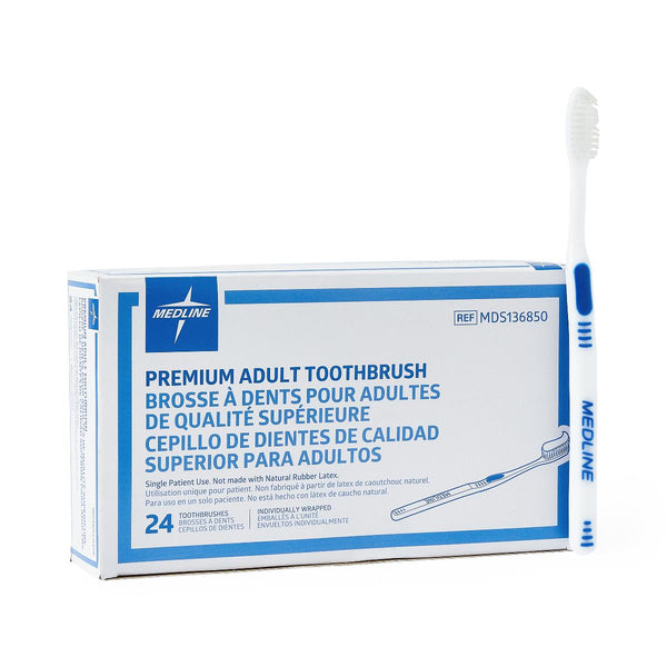 Premium Adult Toothbrush, 144/GR (MDS136850) Case of 144
