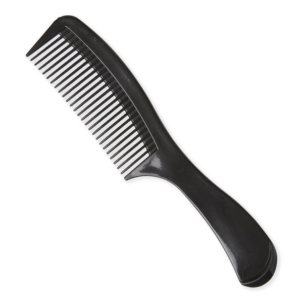 Large-Tooth Comb with Handle, Black, 1 EA (MDS137209H) Each