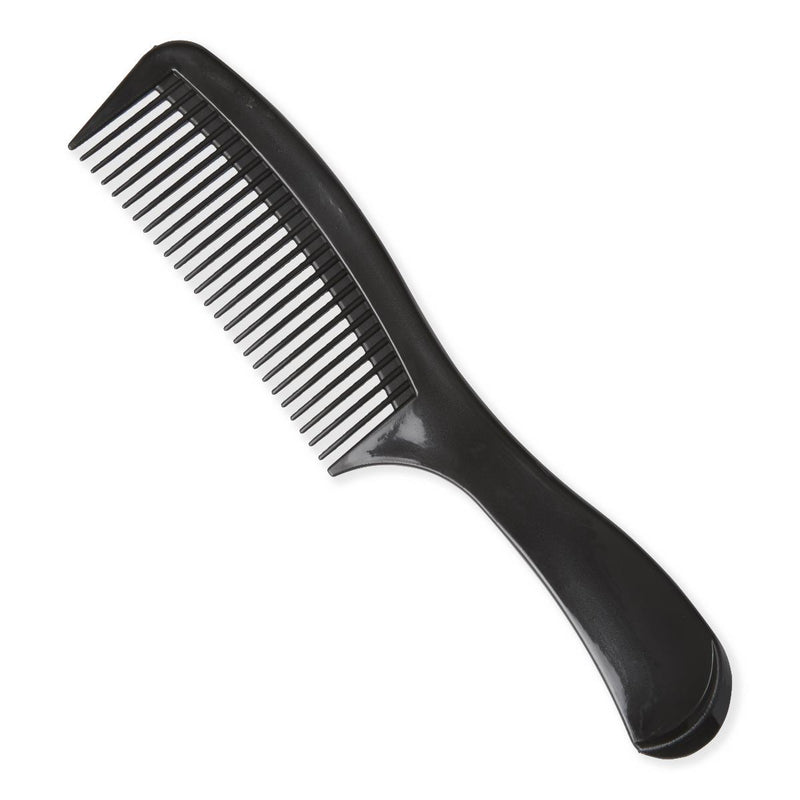 Large-Tooth Comb with Handle, Black, 1 EA (MDS137209H) Each