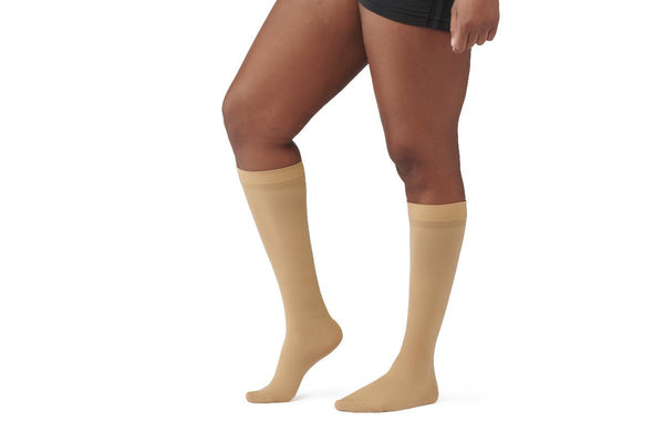 CURAD Compression Hosiery, Knee High, 8-15 mmHg, Tan, Size A (S), 1/EA  (MDS1712ATH) Each