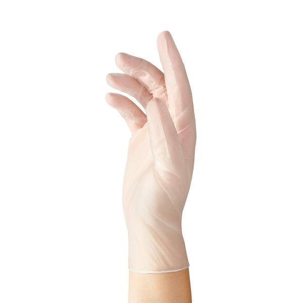 Accutouch Synthetic Powder-Free Clear Vinyl Exam Gloves, Size S, 1000/CS (MDS192074) Case of 1000